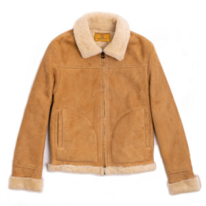 "Aviatore" Women's Sabbia Shearling Jacket