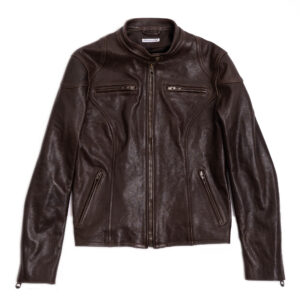 "Café Racer" Women's Testa di Moro Leather Jacket