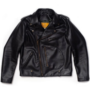 "Chiodo" Black Steerhide Leather Jacket