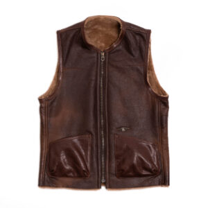 "Commando" C-3 Seal Brown Shearling Vest