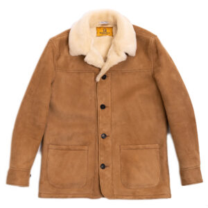 “Enzo” Sabbia Shearling Car Coat