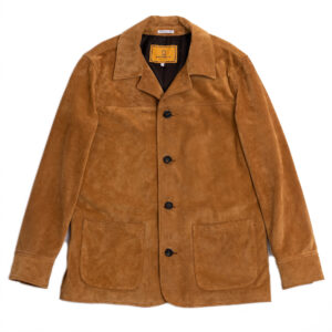 “Enzo” Sabbia Suede Car Coat