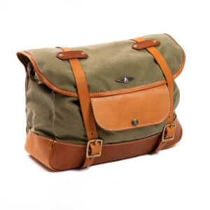 "Explorator" Army Waxed Canvas Messenger Bag