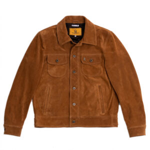 "Terracotta" Cognac Suede Jacket