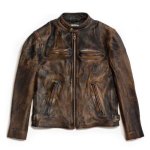 "Café Racer" Deserto Leather Jacket