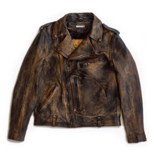 "Chiodo" Deserto Leather Jacket