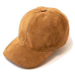 "Giramondo" Camel Suede Ball Cap