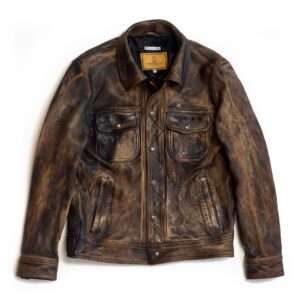 "Terracotta" Deserto Leather Jacket