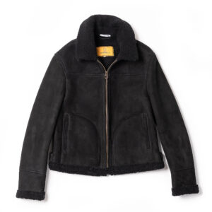 "Aviatore" Women's Black Shearling Jacket