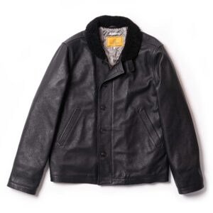 "Deck" N-1 Black Aniline Leather Jacket