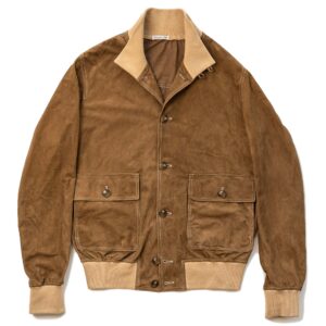 "Ascari" A-1 Unlined Mud Suede Jacket
