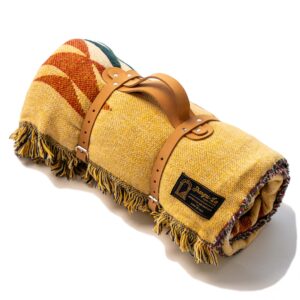 "Dakota" Beige Navajo Cotton Blanket