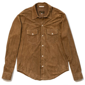 "Gonzo" Mud Western Suede Shirt