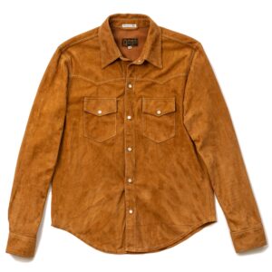 "Gonzo" Sabbia Western Suede Shirt