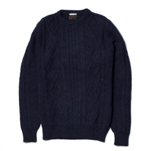 "Steve" Navy Blue Merino Wool Sweater